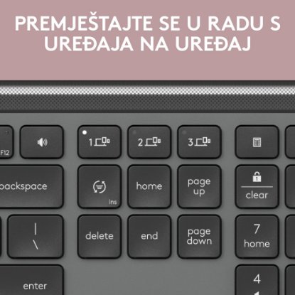 Tipkovnica + miš LOGITECH MK950 Signature Slim Combo, bežična, crna, Bolt Receiver USB