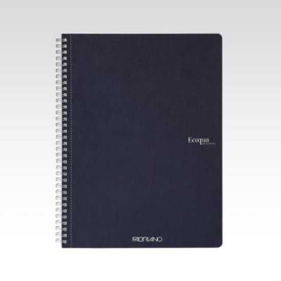 Bilježnica FABRIANO ECOQUA original A4 90g 70L, spiralna kocke dark blue