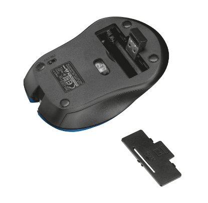 Miš TRUST Mydo, optički, silent, 1800dpi, USB, plavi