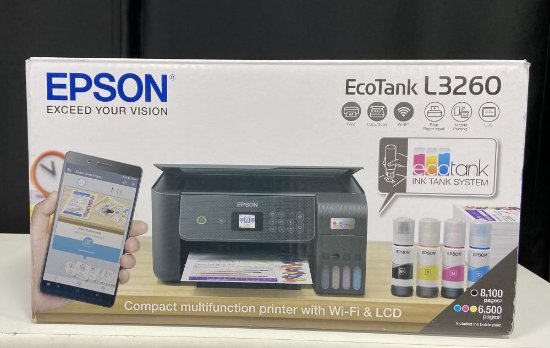 RABLJENI - Multifunkcijski printer EPSON ITS L3260, printer/scanner/copy, Eco Tank, 5760 dpi, USB, WiFi, crni