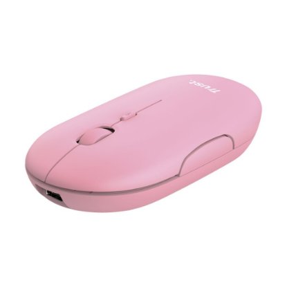 Miš TRUST Puck, optički, bežični, BT, 1600dpi, rozi