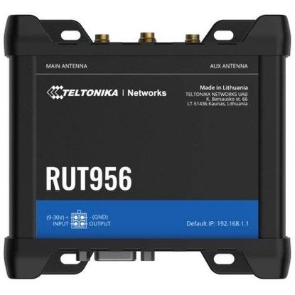 Mobilni router TELTTONIKA RUT956, WiFi, 3G/4G LTE SIM, LAN, crni
