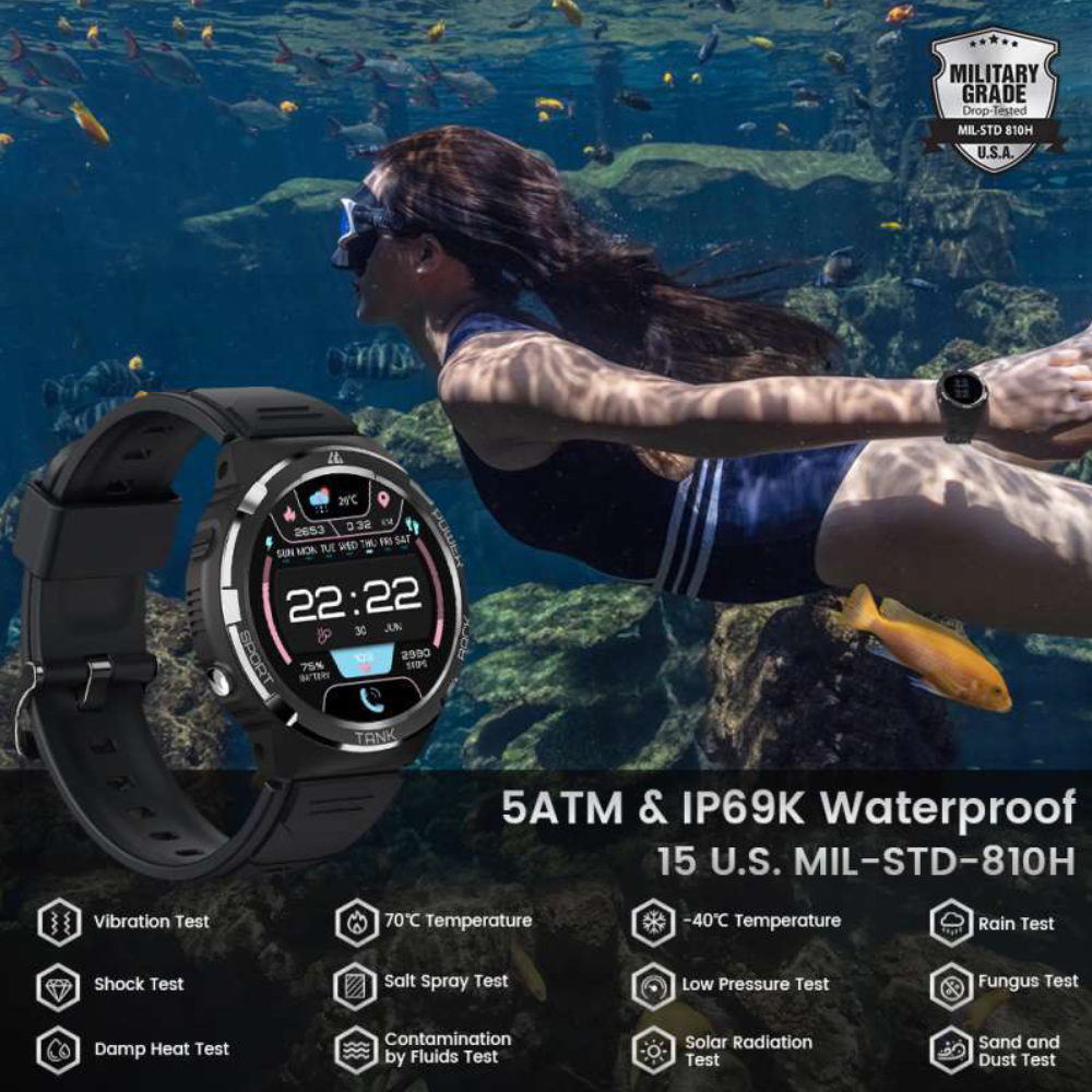 Pametni sat KOSPET Tank S1, 1,3