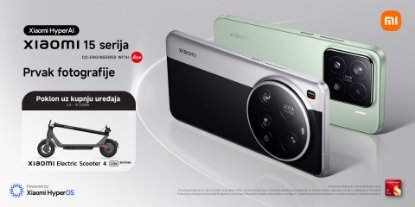 Prikažite detalje za Kupi Xiaomi 15 i odvezi se besplatno – električni romobil na dar!
