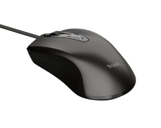 Miš TRUST Basics Wired, optički, 1200dpi, crni