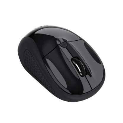 Miš TRUST Basics Wireless, optički, bežični, 1600dpi, crni