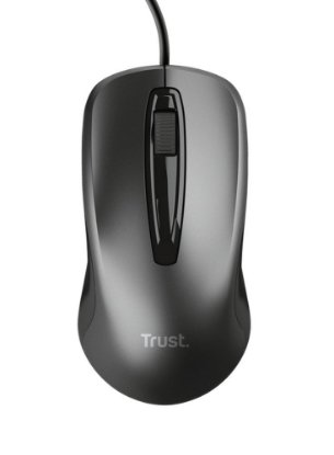 Miš TRUST Basics Wired, optički, 1200dpi, crni