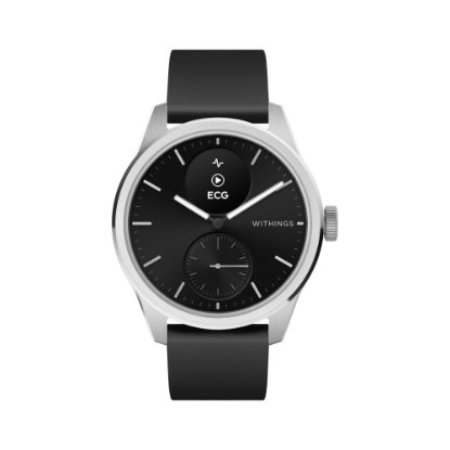 Pametni sat WITHINGS Scanwatch 2 42mm, hibridni, pametne obavijesti, EKG, crni