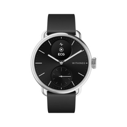 Pametni sat WITHINGS Scanwatch 2 38mm, hibridni, pametne obavijesti, EKG, crni