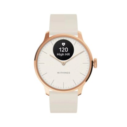 Pametni sat WITHINGS Scanwatch Light 37mm, hibridni, pametne obavijesti, bijeli