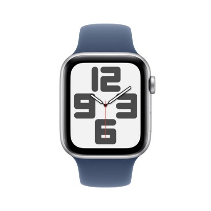 Pametni sat APPLE Watch SE2 V3 GPS, 44mm Silver Alu Case with Denim Sport Band - S/M