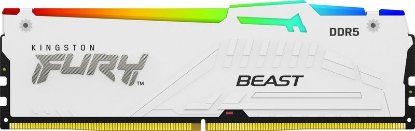 Memorija PC-44800, 16GB, KINGSTON Fury Beast White RGB KF556C36BWEA-16, EXPO, XMP, DDR5 5600MHz