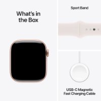 Pametni sat APPLE Watch S10 GPS, 42mm Rose Gold Alu Case with Light Blush Sport Band - M/L