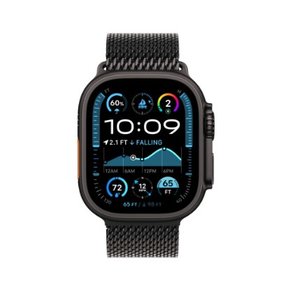 Pametni sat APPLE Watch Ultra2 v2 Cellular, 49mm Black Titanium Case with Black Titanium Milanese Loop - L