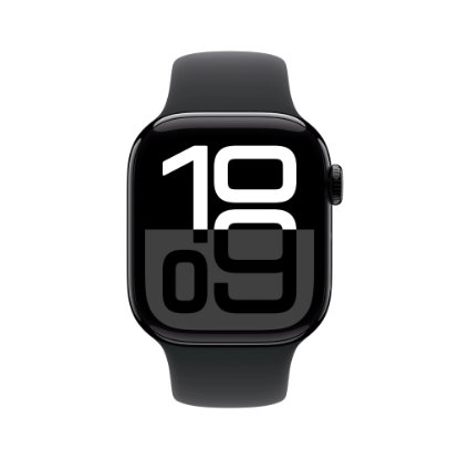 Pametni sat APPLE Watch S10 GPS, 42mm Jet Black Alu Case with Black Sport Band - M/L