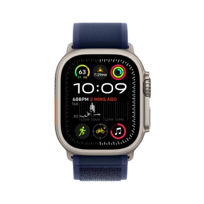 Pametni sat APPLE Watch Ultra2 v2 Cellular, 49mm Natural Titanium Case with Blue Trail Loop - S/M