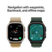 Pametni sat APPLE Watch Ultra2 v2 Cellular, 49mm Natural Titanium Case with Blue Trail Loop - M/L