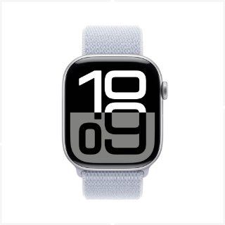 Pametni sat APPLE Watch S10 GPS, 46mm Silver Alu Case with Blue Cloud Sport Loop
