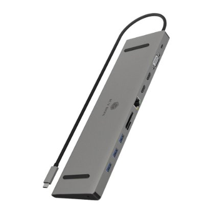 Docking station ICY BOX IB-DK2106-C, USB-C na USB-C PD 100W, 3x USB-A 3.0, 2x HDMI, VGA, SD/microSD, G-LAN, audio
