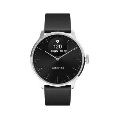 Pametni sat WITHINGS Scanwatch Light 37mm, hibridni, pametne obavijesti, crni
