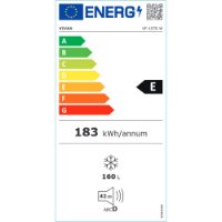 Zamrzivač VIVAX VF-157E W, vertikalni, 55 cm, 160l, energetski razred E, bijeli
