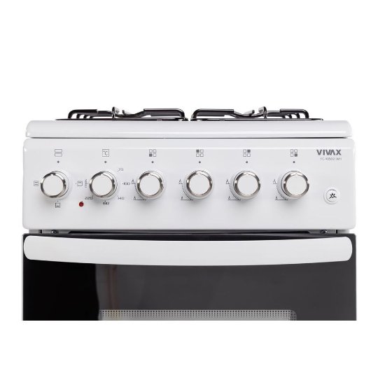 Plinski štednjak VIVAX HOME FC-40502I WH, 4x plin, energetski razred A, bijeli
