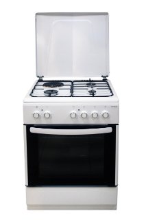 Kombinirani štednjak VIVAX HOME FC-31602 WH, 3+1, bijeli, 3 funkcije, rešetka, plitki pladanj, poklopac, 65L,energetski razred A