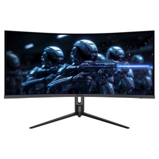 Gaming monitor 34" TESLA 34GH948BW, WQHD, VA, 165Hz, 1ms, 500cd/m2, zakrivljeni, crni