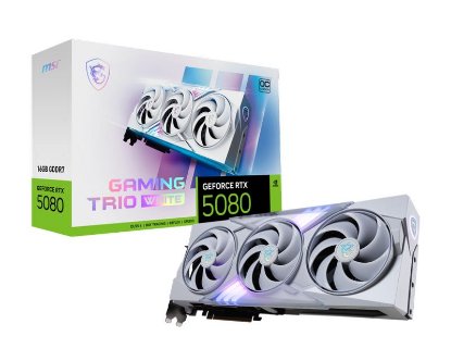 Grafička kartica MSI GeForce RTX 5080 Gaming Trio OC White, 16GB GDDR7