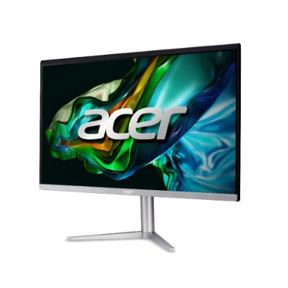 Računalo AiO ACER Aspire C24-1300 DQ.BL0EX.002 / Ryzen 5 7520U, 16GB, 1 TB SSD, AMD Radeon Graphics, 23.8" FHD, tipkovnica, miš, bez OS, srebrno