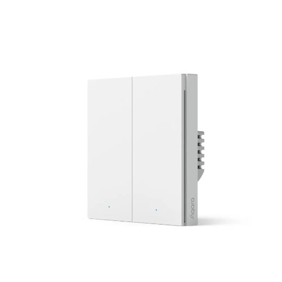 Pametni dupli zidni prekidač AQARA Smart Wall Switch H1, s neutralnom žicom, bijeli
