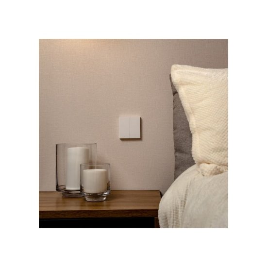 Pametni dupli zidni prekidač AQARA Smart Wall Switch H1, s neutralnom žicom, bijeli