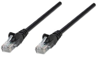 Kabel INTELLINET, patch CAT6, U/UTP, crni, 0.5m