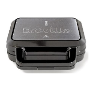 Toster BREVILLE VST098X, 3 u 1, preklopni, 900 W, crna