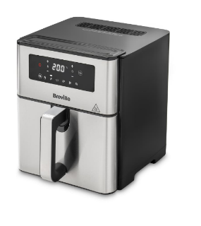Friteza na vrući zrak BREVILLE Halo VDF131X, XL 9L, 1700W, siva