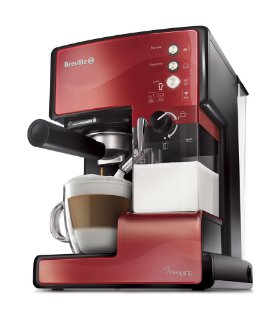 Aparat za kavu BREVILLE Prima Latte VCF046X, crveni