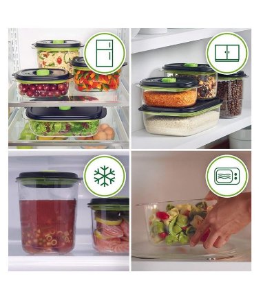 Posude za vakumiranje FOODSAVER NEW FRESH FFC023X 8 CUPS - 1,8 l