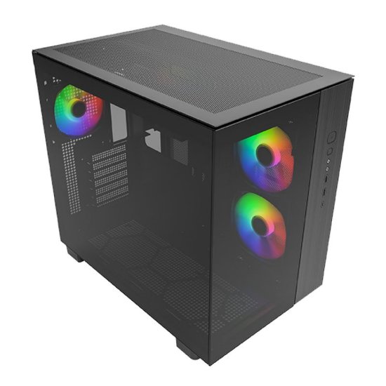 Računalo LINKS Gaming G221A / Ryzen 5 9600X, 32GB DDR5, 1TB SSD NVMe, nVidia GeForce RTX 5070 12GB, WiFi, bez OS, crno