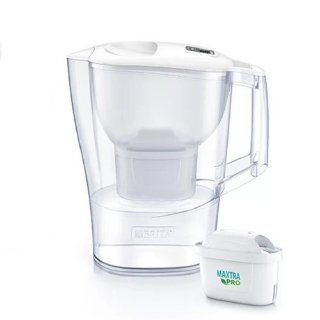 Vrč za filtriranje vode BRITA Aluna, 2,4 l, + 2x Maxtra Pro, bijeli