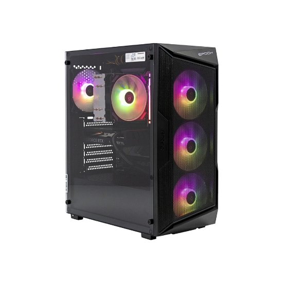 Računalo EPOCH Sargas / Ryzen 5 7500F, 16GB DDR5, 1TB SSD NVMe, nVidia GeForce RTX 4060 8GB, WiFi, Windows 11, crno
