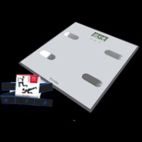 Osobna vaga TERRAILLON Easy Move, digitalna, 150 kg, staklo, srebrna