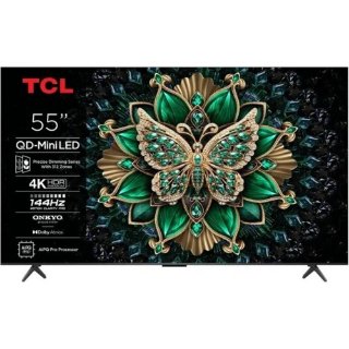 Mini LED TV 55" TCL 55C6K, Smart TV, UHD 4K, DVB-T2/C/S2, HDMI, Wi-Fi, USB, BT, energetski razred F