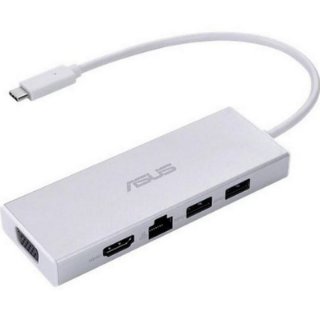 Docking station ASUS OS200, USB-C na 2x USB-A, LAN, HDMI, VGA, bijeli