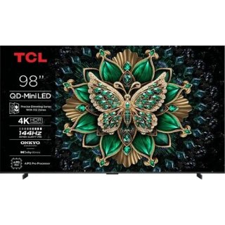 Mini LED TV 98" TCL 98C6K, Smart TV, UHD 4K, DVB-T2/C/S2, HDMI, Wi-Fi, USB, BT, energetski razred F