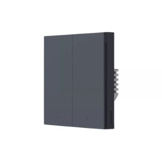 Pametni dupli zidni prekidač AQARA Smart Wall Switch H1, sivi
