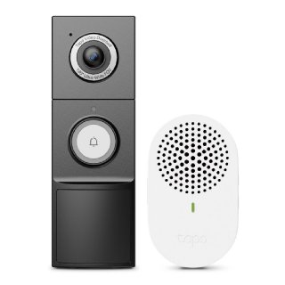 Pametno bežično zvono TP-LINK Tapo D235, 2K, WiFi, baterijsko, crno