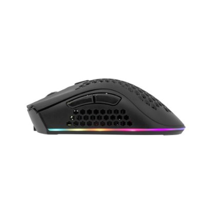 Miš WHITE SHARK Lionel, RGB, optički, bežični, 10000dpi, crni