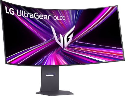 Gaming monitor 44.5" LG 45GX950A-B, 5K 21:9, OLED, 330Hz, 1ms, 1300cd/m2, G-Sync, FreeSync, zakrivljeni, zvučnici, crni