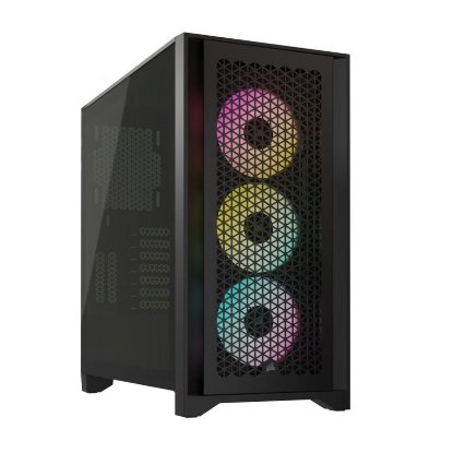 Kućište CORSAIR iCUE 4000D Airflow, RGB, window, MIDI, ATX, crno, bez napajanja
