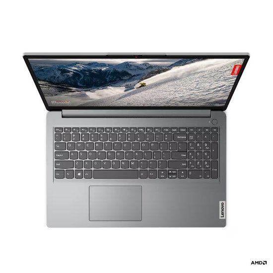 Laptop LENOVO IdeaPad 1 15AMN7 82VG00U1SC / Ryzen 5 7520U, 16GB, GB SSD, AMD Radeon HD Graphics, 15.6" FHD IPS, Windows 11, sivi
